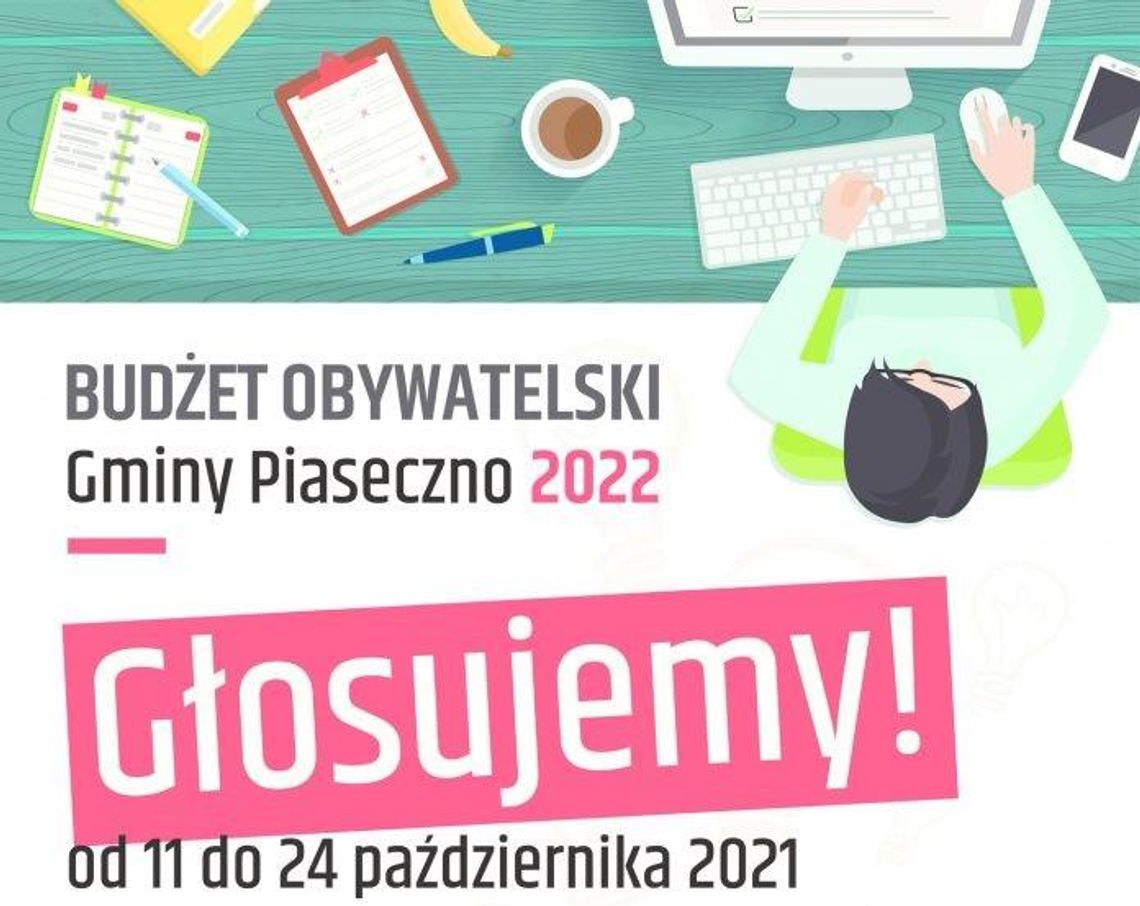 Głosowanie na zadania w Budżecie Obywatelskim 2022