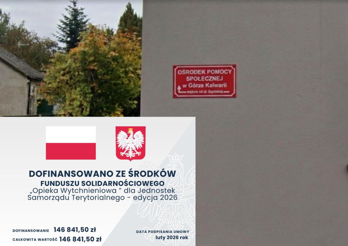 Góra Kalwaria włączy się w program „Opieka wytchnieniowa 2026”