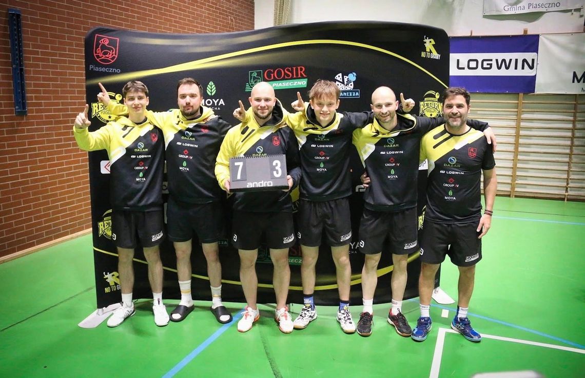 Historyczny awans UKS Return Piaseczno. Tenisiści stołowi zagrają w 1. Lidze Historyczny awans UKS Return Piaseczno. Tenisiści stołowi zagrają w 1. Lidze