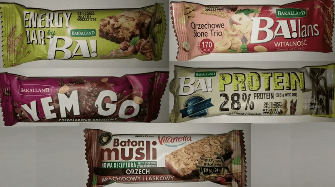 Kawałki szkła w batonikach. Wycofanie niektórych partii