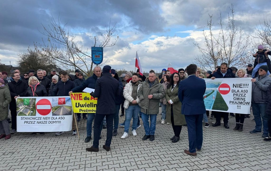 Kolejny protest przeciw A50. Mieszkańcy jadą do Warszawy