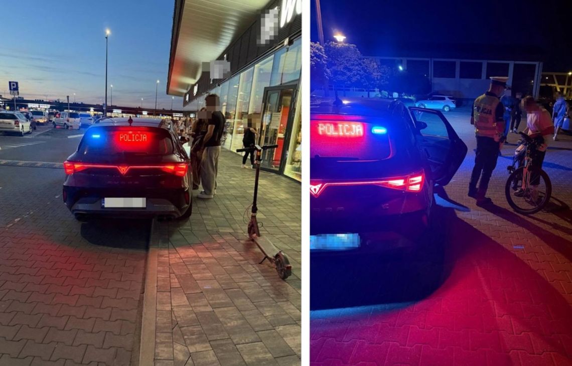 Kontrole hulajnóg i rowerów w Lesznowoli