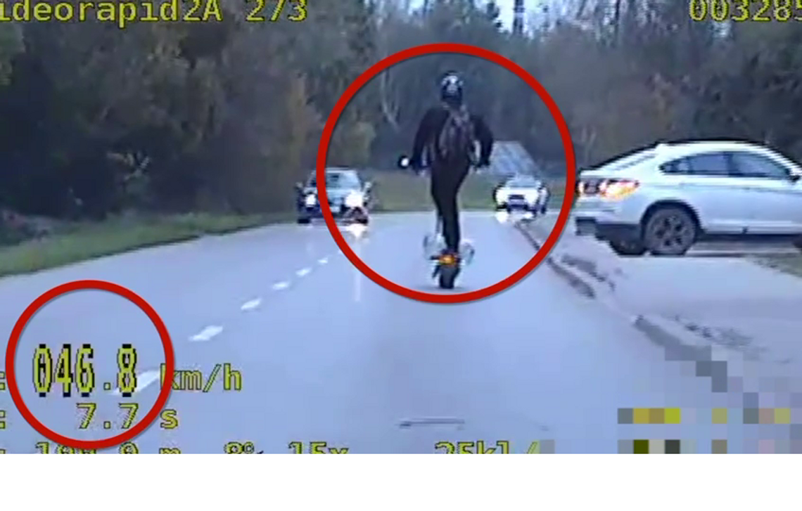 Mandat za jazdę na hulajnodze