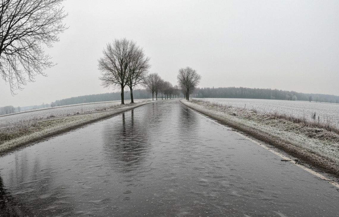 Marznące opady w powiecie piaseczyńskim. IMGW wydał ostrzeżenie