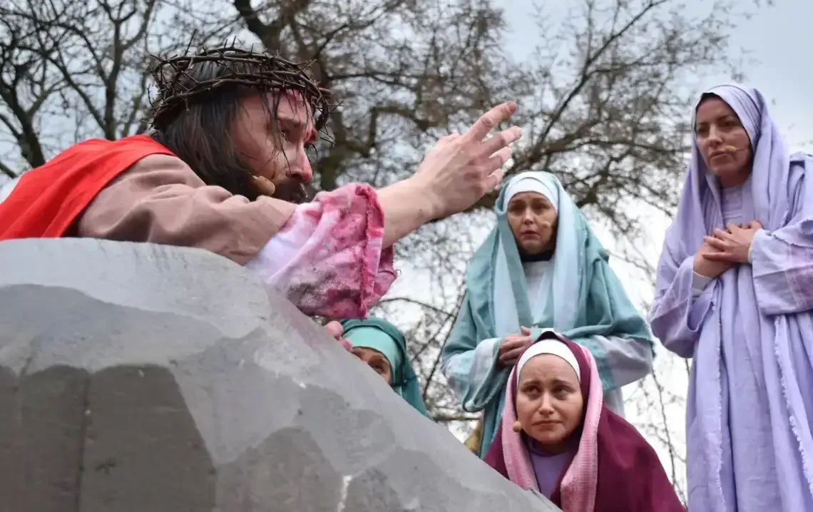 Misterium Męki Pańskiej na rynku