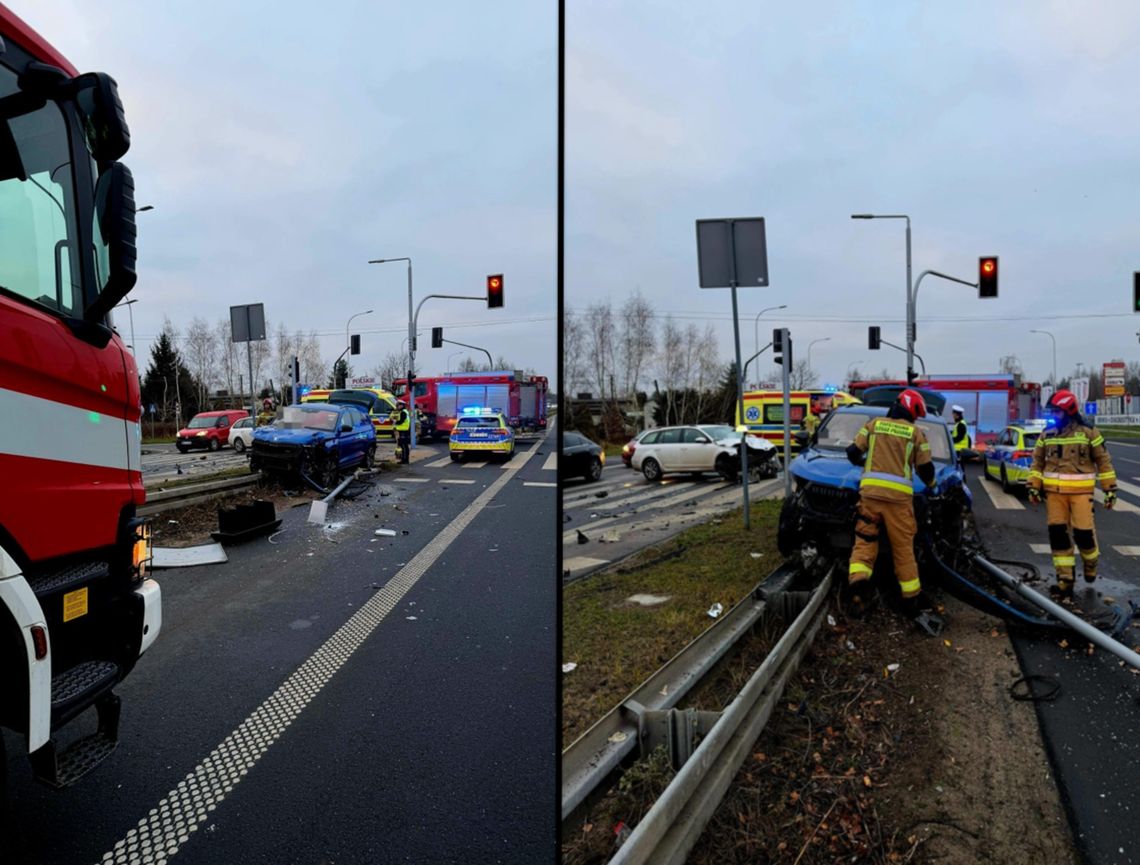Niebezpieczne wymuszenie na czerwonym świetle w Stefanowie