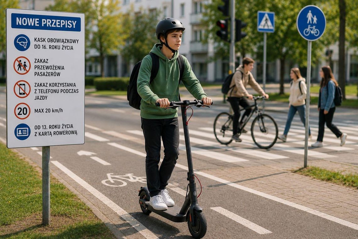 Nowe przepisy dla rowerzystów i użytkowników hulajnóg elektrycznych od czerwca Nowe przepisy dla rowerzystów i użytkowników hulajnóg elektrycznych od czerwca