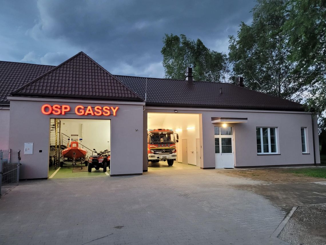 Nowy sprzęt i lepsze zaplecze w OSP Gassy