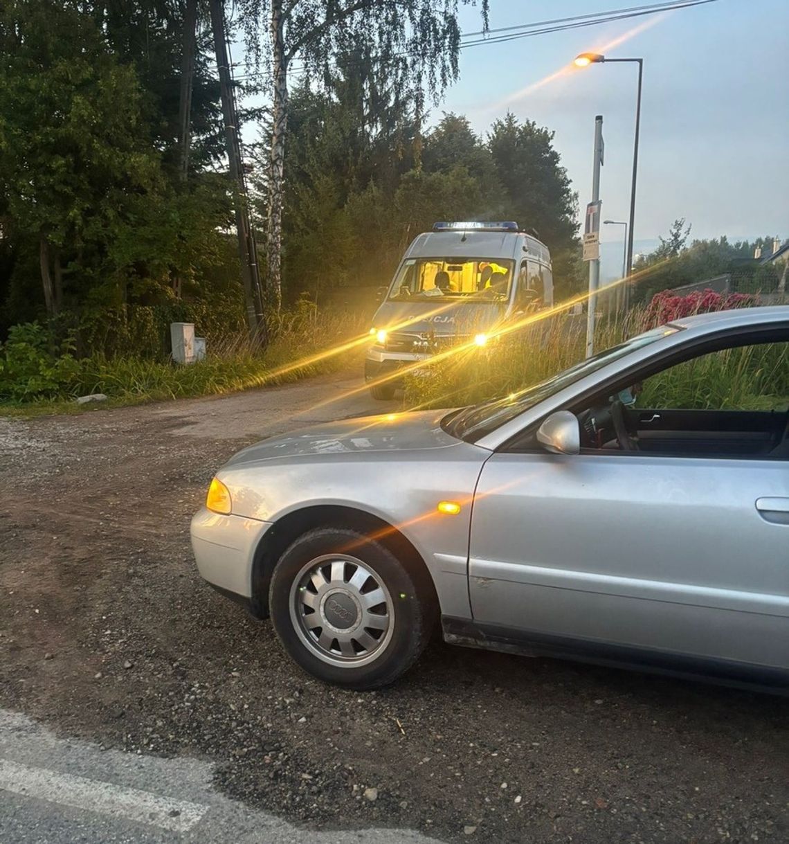 Pijany kierowca Audi zakończył jazdę w policyjnej celi