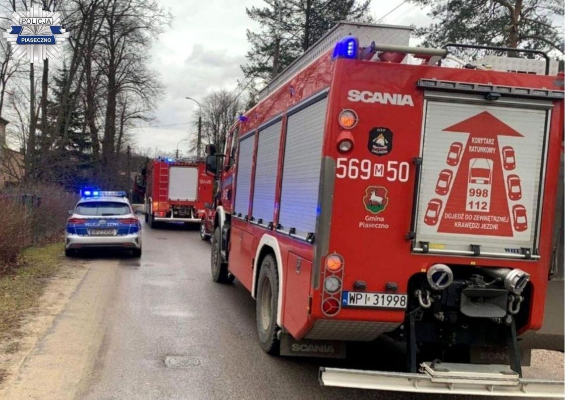 Pojechali do pożaru, znaleźli poszukiwanego