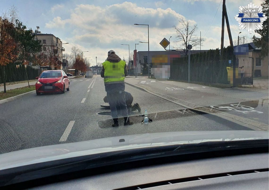 Policjanci skontrolowali zabezpieczenia prac drogowych