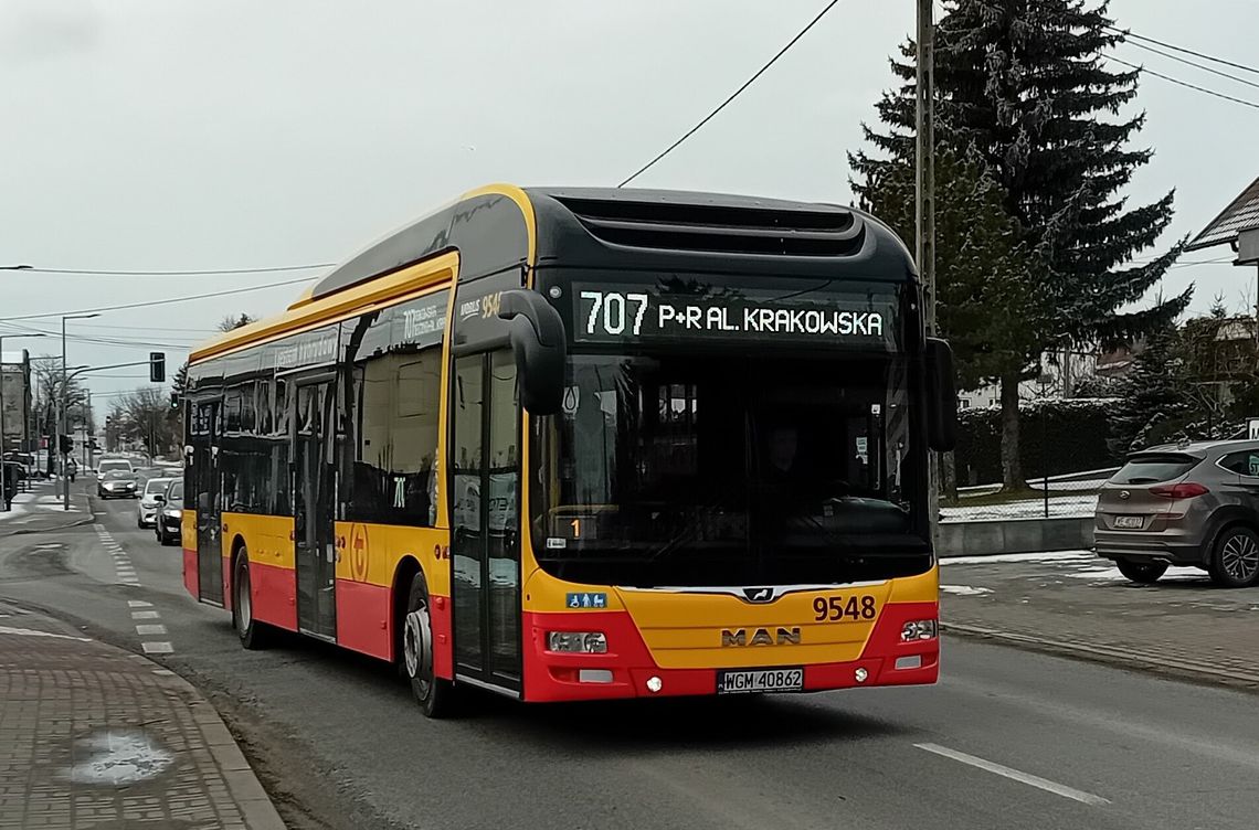 Zmiana lokalizacji przystanków na DW 721 między Sękocinem-Lasem a Lesznowolą
