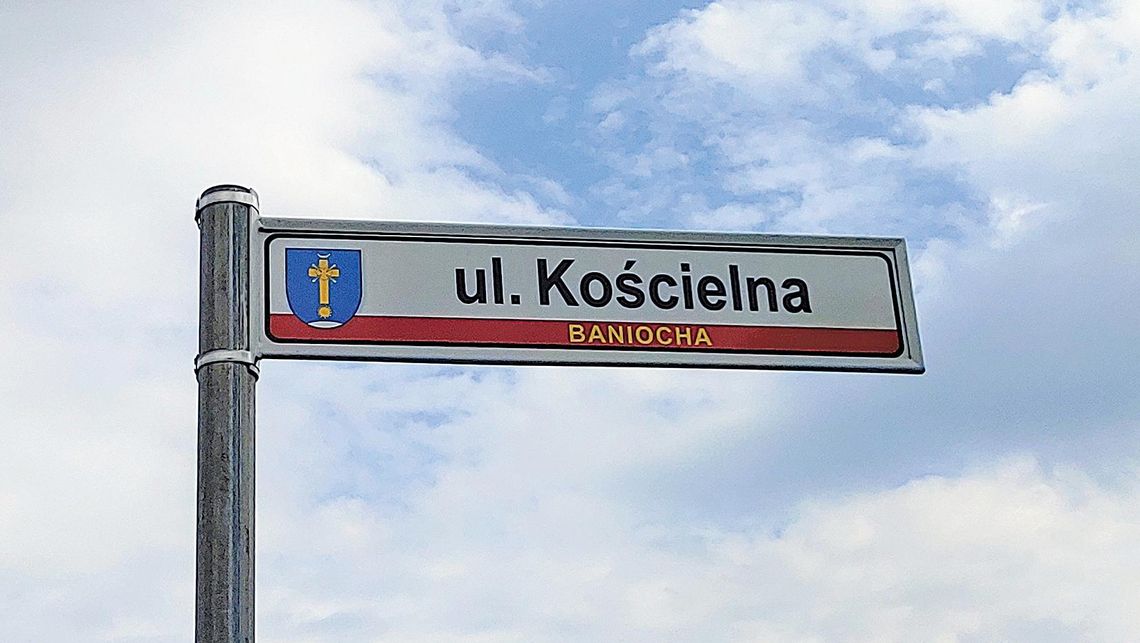 Przebudowa ulicy Kościelnej w Baniosze