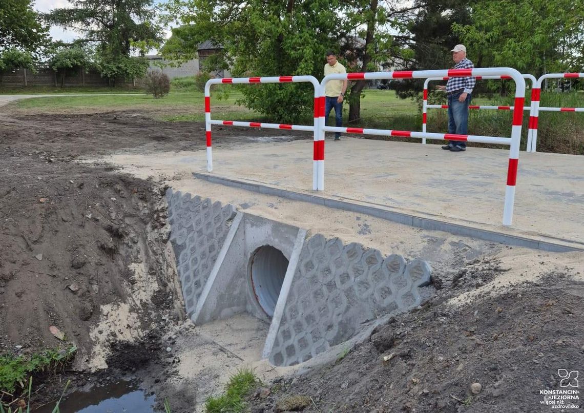Przepust w Opaczy po remoncie Przepust w Opaczy po remoncie