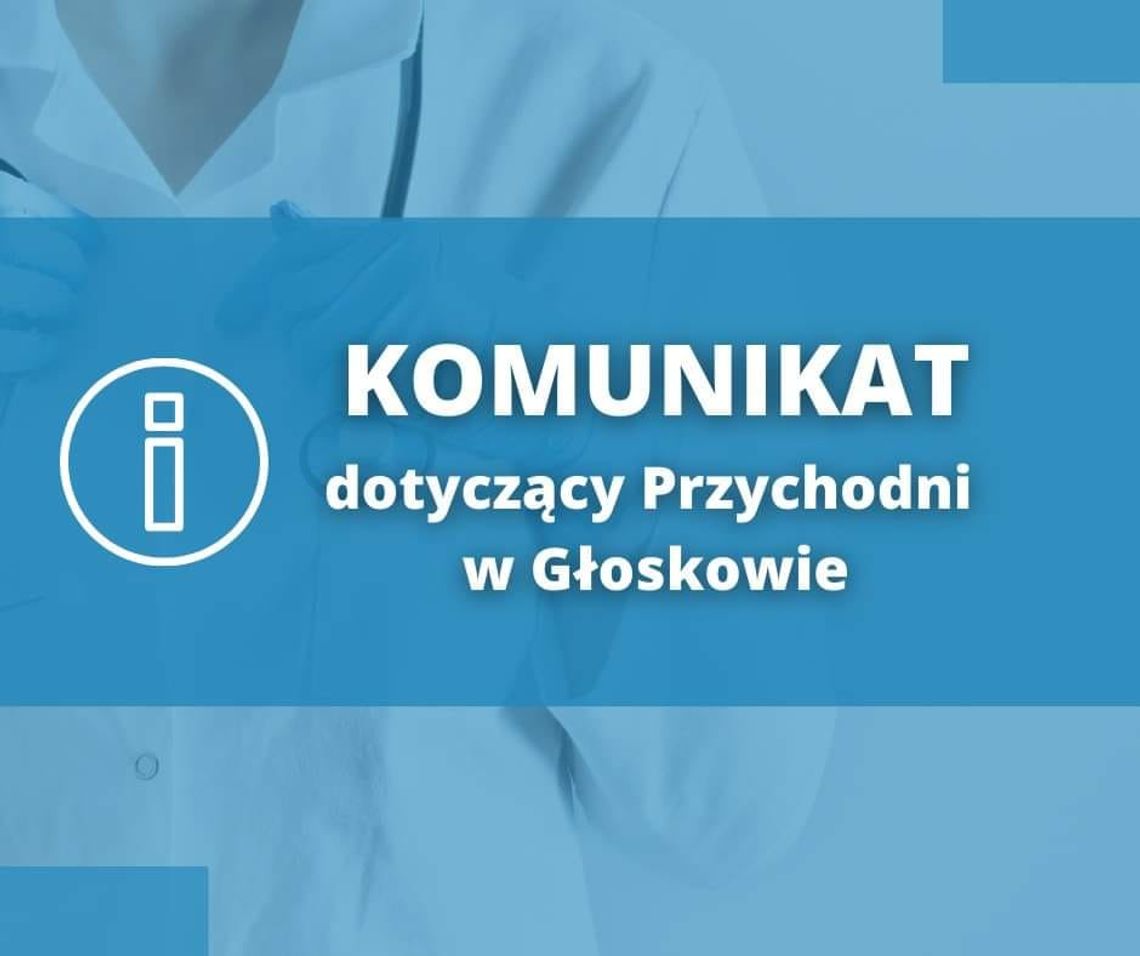 Przychodnia w Głoskowie przestaje przyjmować pacjentów