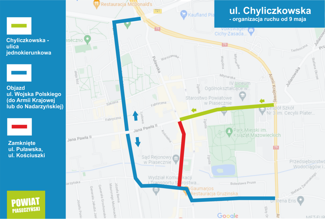 Remont ul. Chyliczkowskiej – nowe trasy i rozkłady autobusów