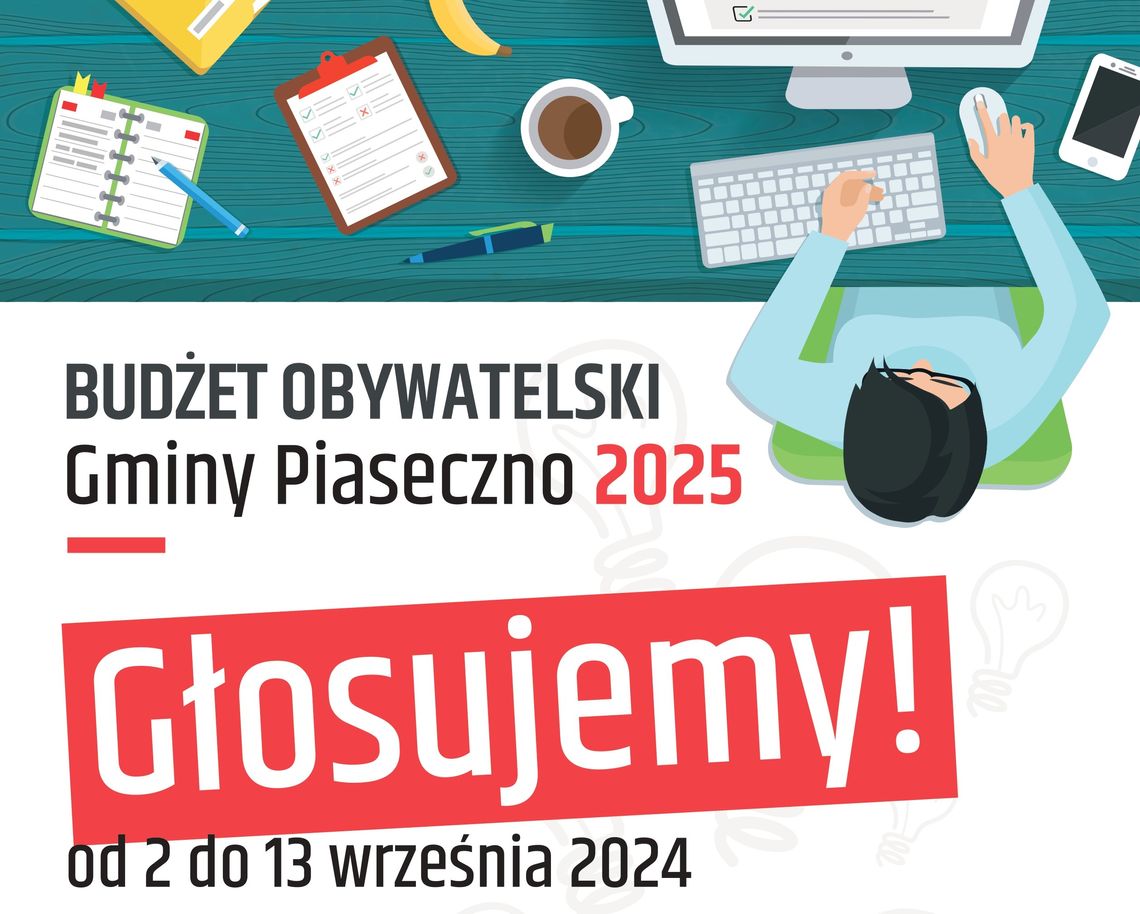 Rusza głosowanie w Budżecie Obywatelskim Gminy Piaseczno 2025