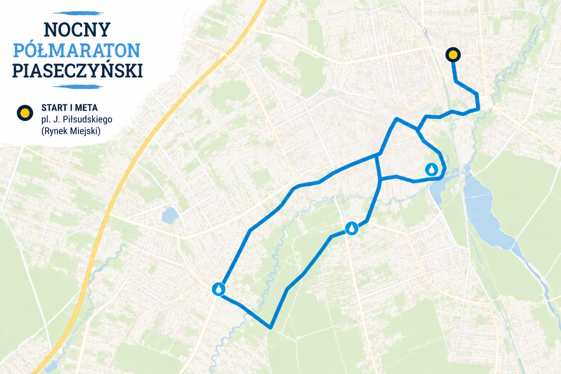 Utrudnienia w centrum i na trasie biegu. Piaseczno szykuje się do Nocnego Półmaratonu Utrudnienia w centrum i na trasie biegu. Piaseczno szykuje się do Nocnego Półmaratonu