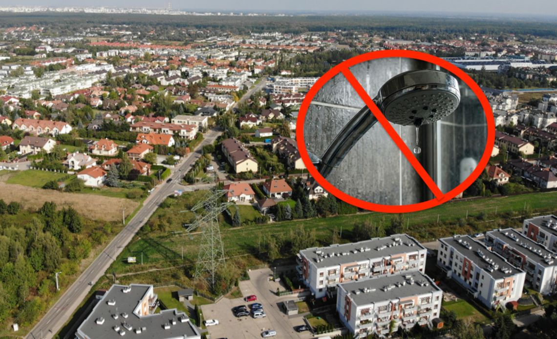 W Józefosławiu prysznic tylko z zegarkiem. Przez deweloperską ekspansję woda znika z kranów
