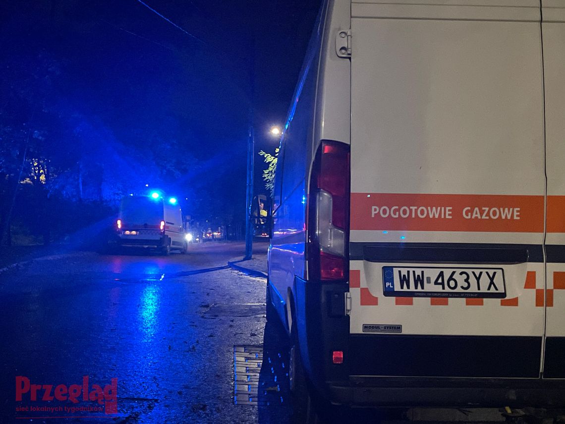 Wybuch przy ul. Stołecznej. Śmigłowiec LPR zabrał rannego