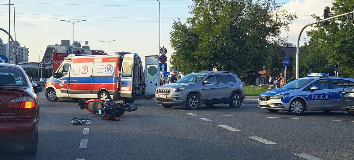 Wypadek na skrzyżowaniu Puławskiej i Energetycznej - czynny jeden pas