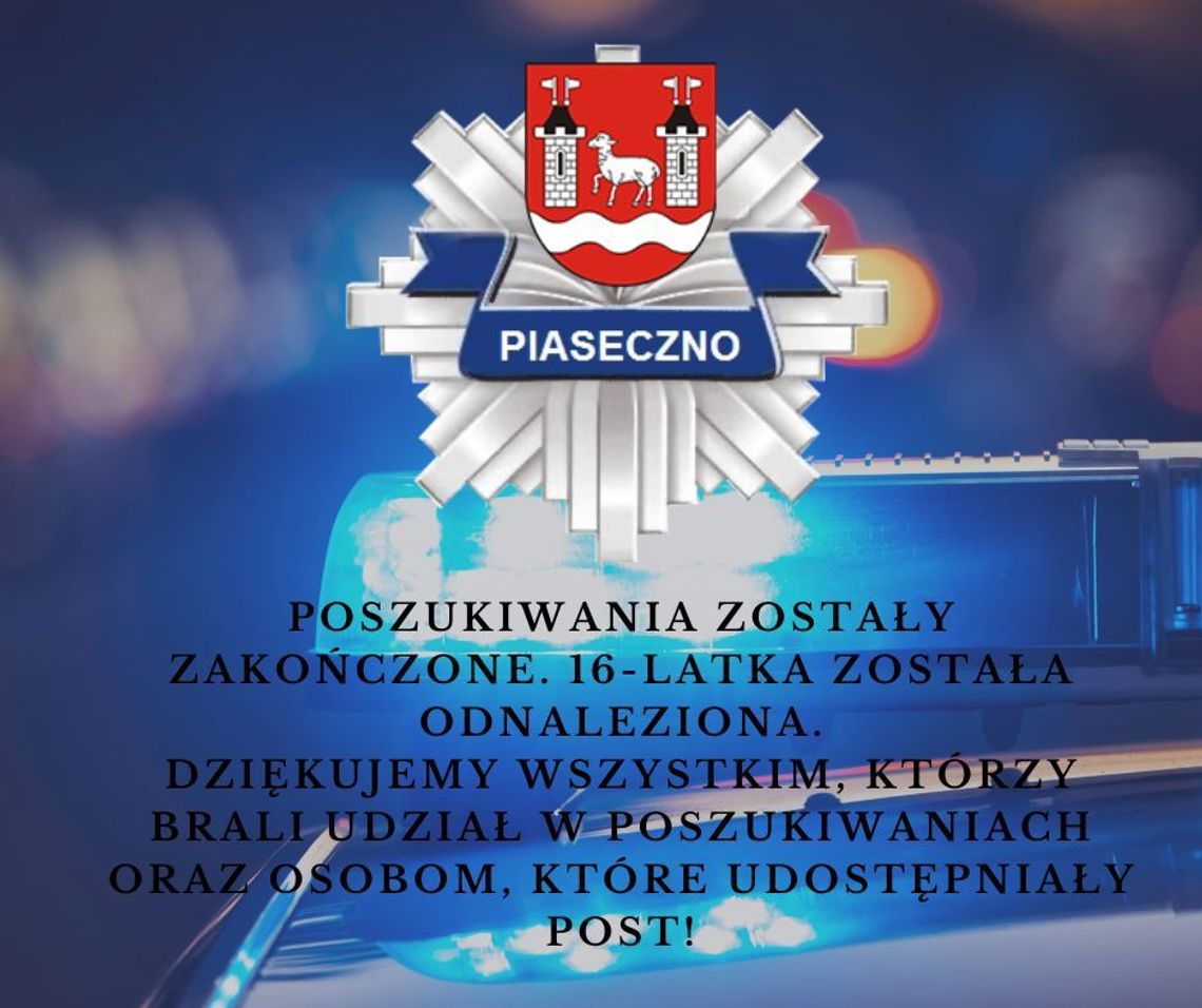 Zaginęła 16-letnia mieszkanka Lesznowoli [AKTUALIZACJA]