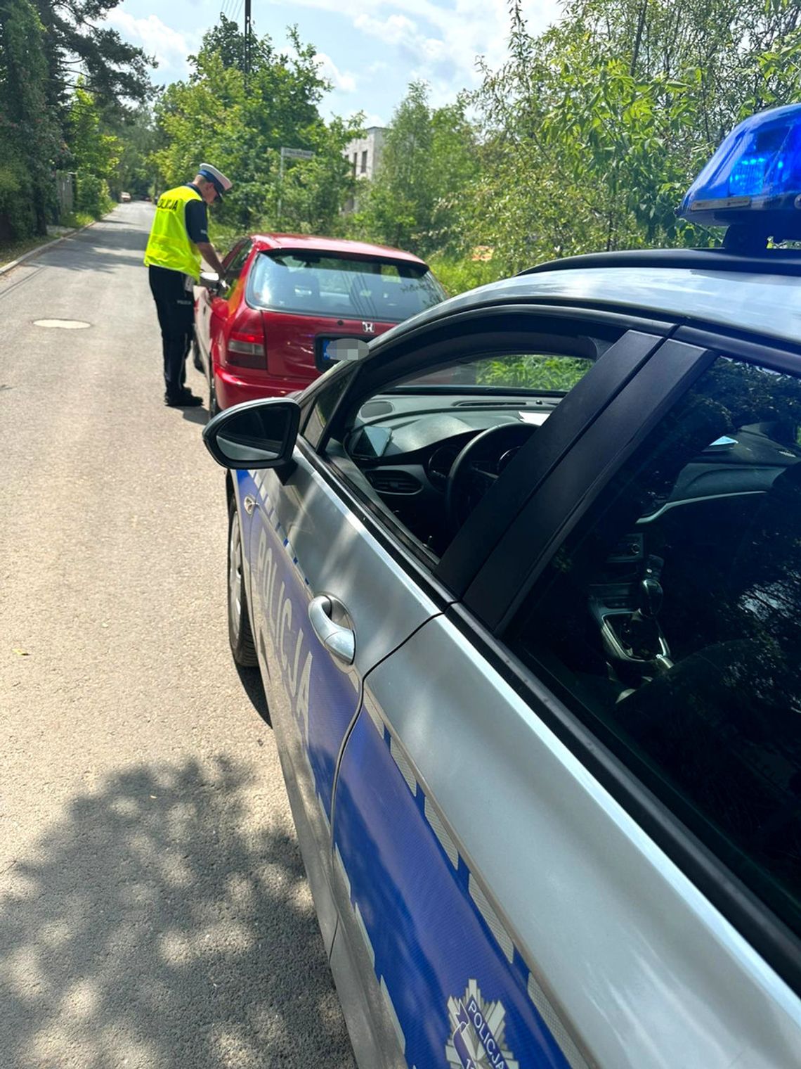 Zawrócił na widok radiowozu. Policjanci szybko poznali powód