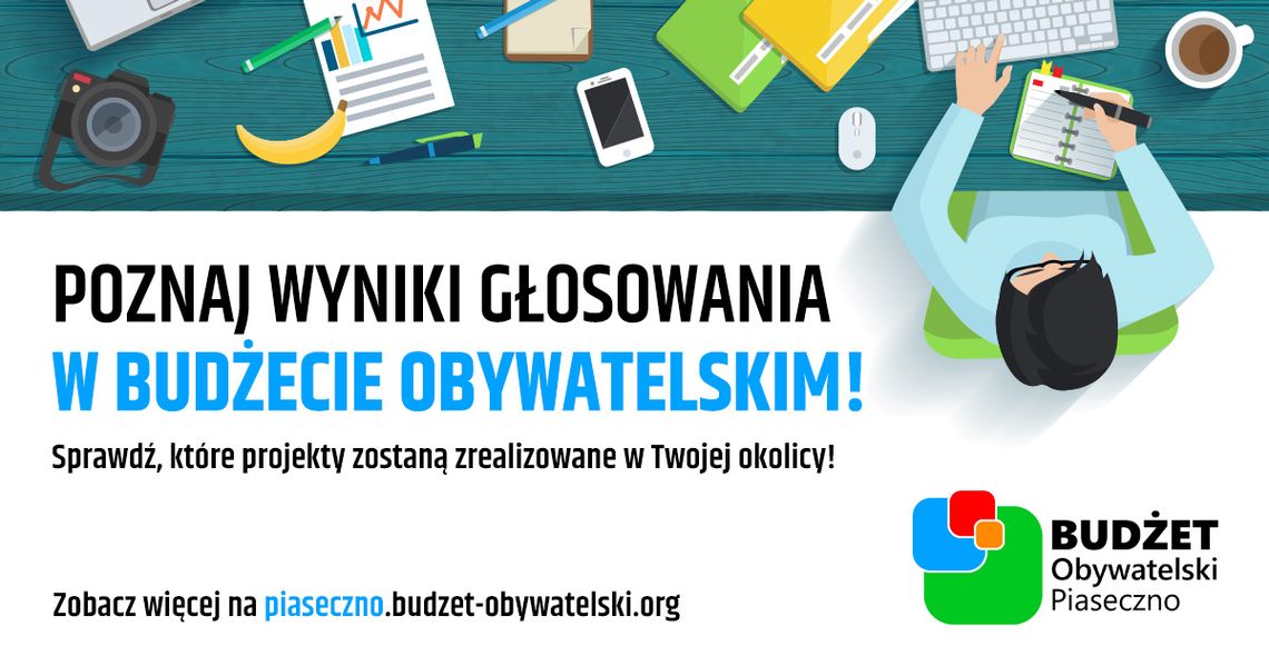 Znamy wyniki Budżetu Obywatelskiego Piaseczna na 2023 rok