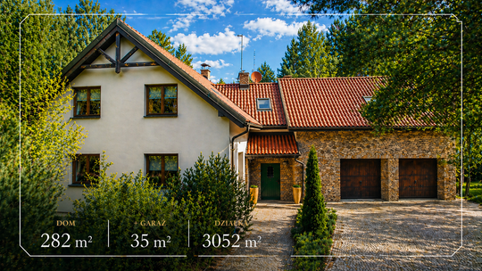 Dom na sprzedaż 282 m², działka 3052 m²