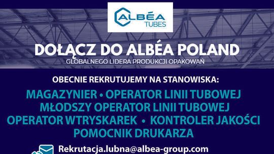 Firma Albea Poland rekrutuje