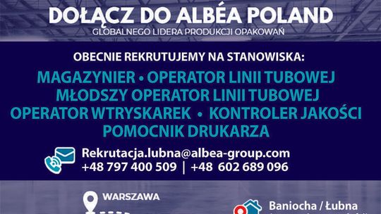 Firma Albea Poland rekrutuje