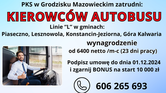 KIEROWCÓW AUTOBUSU