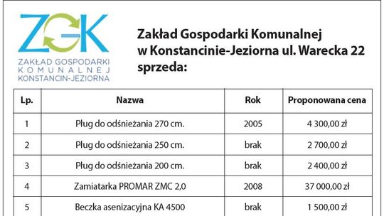 ZAKŁAD GOSPODARKI KOMUNALNEJ