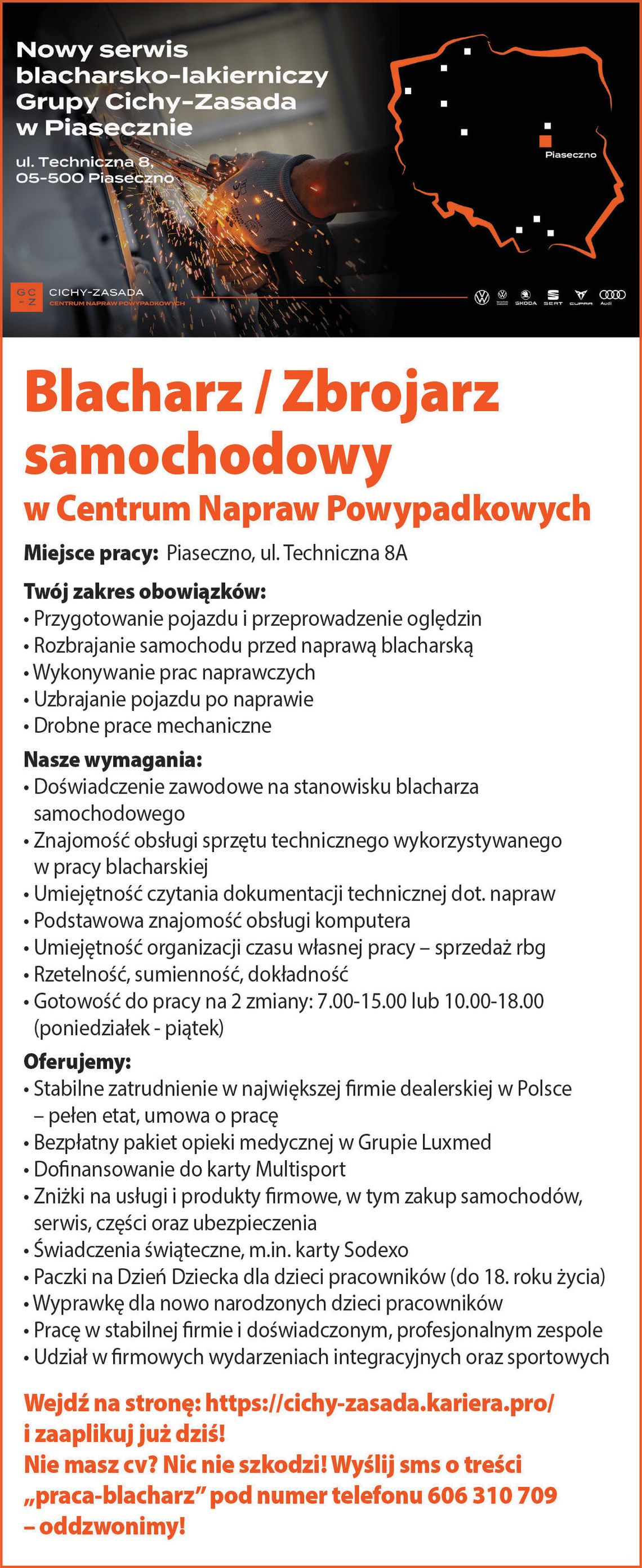 Blacharz / Zbrojarz samochodowy