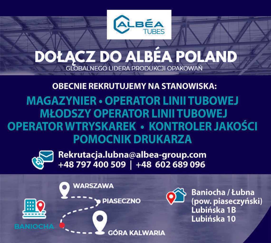 Firma Albea Poland rekrutuje