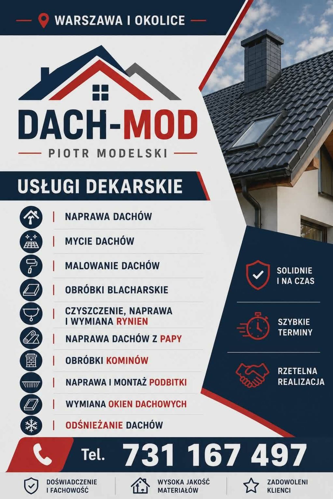 Naprawa Dachów - Usługi Dekarskie Naprawa Dachów - Usługi Dekarskie