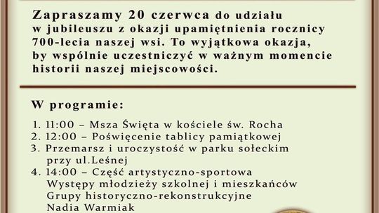 700 lat Jazgarzewa 1326-2026