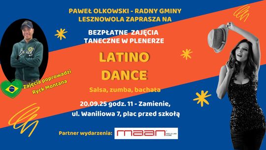 Bezpłatne zajęcia Taneczne w plenerze - LATINO DANCE w Zamieniu Bezpłatne zajęcia Taneczne w plenerze - LATINO DANCE w Zamieniu
