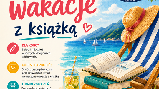 Konkurs ,,Moje wymarzone wakacje z książką
