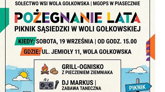 Piknik Pożegnanie Lata w Woli Gołkowskiej