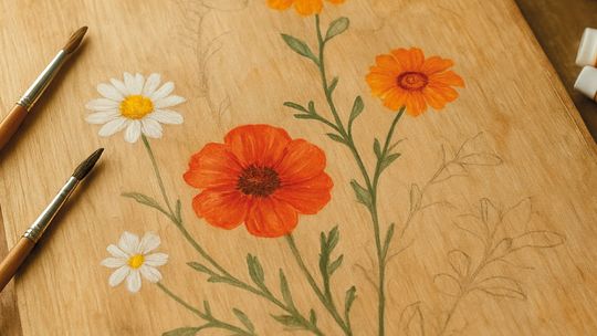 RODZINNE RĘKODZIEŁO. MALUJEMY NA DREWNIE