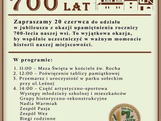 700 lat Jazgarzewa 1326-2026