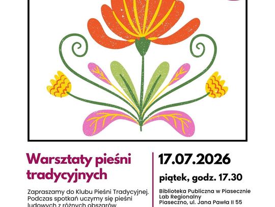 Klub Pieśni Tradycyjnej – kolejne warsztaty