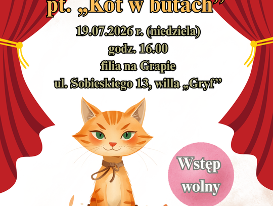 ,,Kot w butach'' - spektakl teatralny dla dzieci