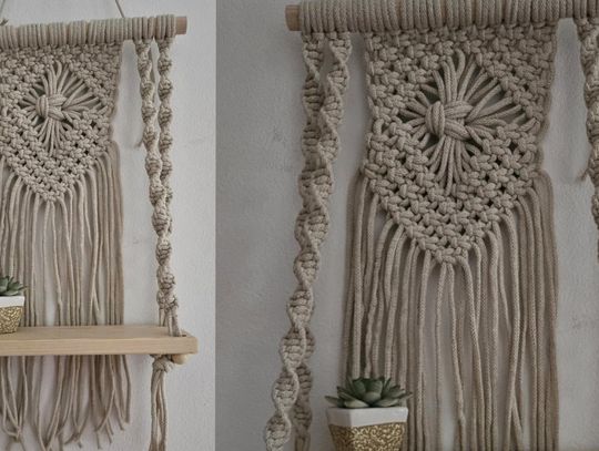 MAKRAMOWA PÓŁKA . WARSZTATY DLA MŁODZIEŻY I DOROSŁYCH