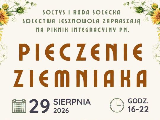 Pieczenie Ziemniaka w Lesznowoli – rodzinne pożegnanie wakacji z atrakcjami, muzyką i tradycyjnym smakiem