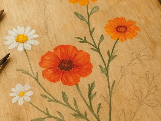 RODZINNE RĘKODZIEŁO. MALUJEMY NA DREWNIE