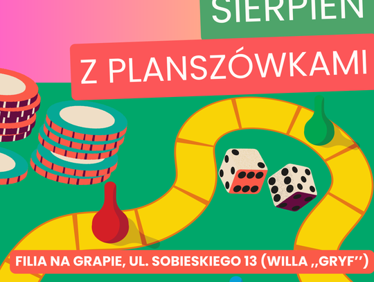 Sierpień z planszówkami w filii na Grapie