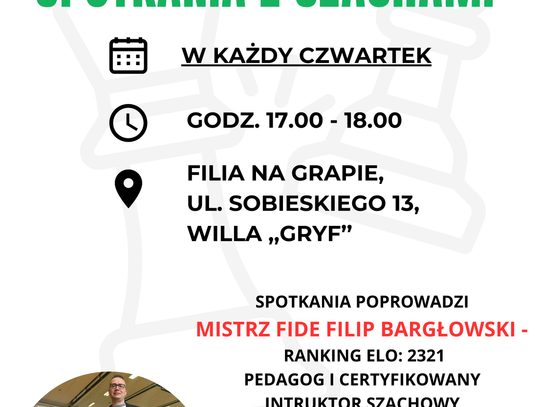 Spotkania z szachami - zajęcia cykliczne