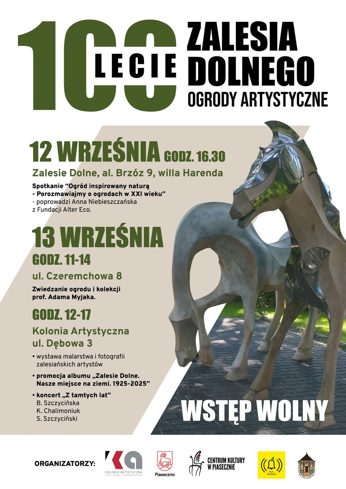 100-lecie Zalesia Dolnego - ogrody artystyczne